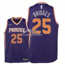 Camisetas de NBA Ninos Phoenix Suns Mikal Bridges Púrpura Icon 2018