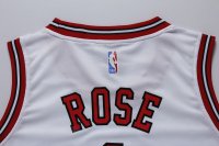 Camisetas NBA Mujer Derrick Rose Chicago Bulls Blanco