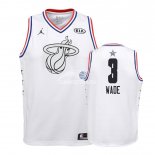 Camisetas de NBA Ninos Dwyane Wade 2019 All Star Blanco