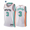 Camisetas NBA de San Antonio Spurs Keldon Johnson 75th Blanco Ciudad 2021-22