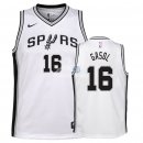 Camisetas de NBA Ninos San Antonio Spurs Pau Gasol Blanco Association 2018