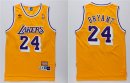 Camisetas NBA de Retro Kobe Bryant Los Angeles Lakers Amarillo
