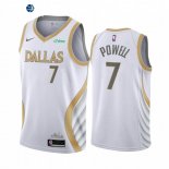 Camiseta NBA de Dwight Powell Dallas Mavericks Blanco Ciudad 2020-21