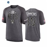 T Shirt NBA Brooklyn Nets NO.10 Ben Simmons Gris 2022