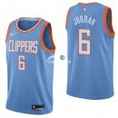 Camisetas NBA de DeAndre Jordan Los Angeles Clippers Nike Azul Ciudad 17/18