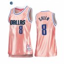 Camisetas NBA Mujer Dallas Mavericks NO.8 Josh Green 75th Aniversario Rosa Oro 2022