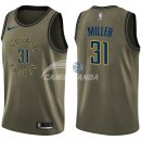 Camisetas NBA Salute To Servicio Indiana Pacers Reggie Miller Nike Ejercito Verde 2018