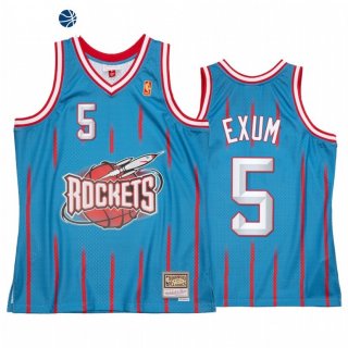 Camisetas NBA Houston Rockets Dante Exum Reload 2.0 Azul Hardwood Classics