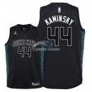 Camiseta NBA Ninos Charlotte Hornets Frank Kaminsky Nike Negro Ciudad 2018