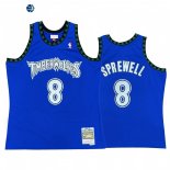 Camisetas NBA Minnesota Timberwolvs Latrell Sprewell Azul Hardwood Classics