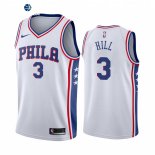 Camiseta NBA de Philadelphia Sixers George Hill Blanco Association 2021