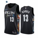 Camiseta NBA de James Harden Brooklyn Nets Negro Ciudad 2020-21
