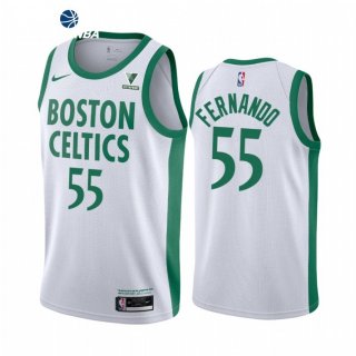 Camisetas NBA de Boston Celtics Bruno Fernando Blanco Ciudad 2021-22