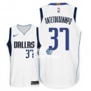 Camisetas NBA de Kostas Antetokounmpo Dallas Mavericks Blanco Association 17/18
