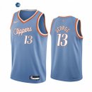 Camisetas NBA de Los Angeles Clippers Paul George 75th Azul Ciudad 2021
