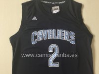 Camisetas NBA de Kyrie Irving Cleveland Cavaliers Negro Diamante