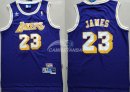 Camisetas NBA de Lebron James Los Angeles Lakers Retro Púrpura