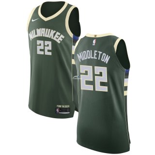 Camisetas NBA de Khris Middleton Milwaukee Bucks Verde Icon 17/18