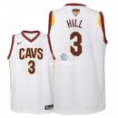 Camisetas de NBA Ninos George Hill Cleveland Cavaliers 2018 Finales Blanco Association Parche