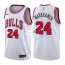 Camisetas NBA de Lauri Markkanen Chicago Bulls Blanco Association 17/18