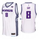 Camisetas NBA de Rudy Gay Sacramento Kings Blanco 17/18