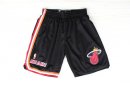 Pantalon NBA de Retro Pantalon Miami Heat Negro