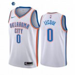 Camiseta NBA de Jalen Lecque Oklahoma City Thunder Blanco Association 2020-21