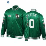 Chaqueta NBA Boston Celtics NO.0 Jayson Tatum Verde Throwback 2022