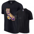 Camisetas NBA Los Angeles Lakers LeBron James Negro