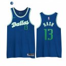 Camisetas NBA Edición ganada Dallas Mavericks Steve Nash Azul