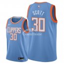 Camisetas NBA de Mike Scott Los Angeles Clippers Nike Azul Ciudad 2018