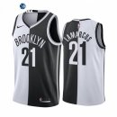 Camisetas NBA de Brooklyn Nets LaMarcus Aldridge Negro Blanco Split Edition 2021