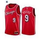 Camisetas NBA Nike Chicago Bulls NO.9 Nikola Vucevic 75th Season Diamante Rojo Ciudad 2021-22