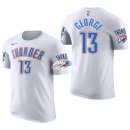 Camisetas NBA de Manga Corta Paul George Oklahoma City Thunder Blanco 17/18