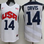 Camisetas NBA de Anthony Davis USA 2012 Blanco