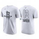 Camisetas NBA de Manga Corta James Harden All Star 2018 Blanco