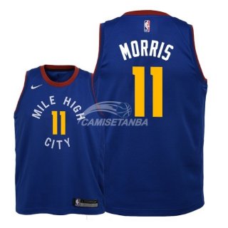 Camiseta NBA Ninos Denver Nuggets Monte Morris Azul Statement 18/19