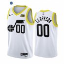 Camisetas NBA Nike Utah Jazz NO.00 Jordan Clarkson Blanco Association 2022-23