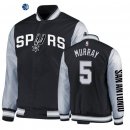 Chaqueta NBA San Antonio Spurs Dejounte Murray Negro Blanco 2020