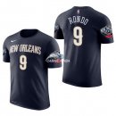 Camisetas NBA de Manga Corta Rajon Rondo New Orleans Pelicans Marino 17/18