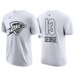Camisetas NBA de Manga Corta Paul George All Star 2018 Blanco