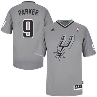 Camisetas NBA San Antonio Spurs 2013 Navidad Parker Gris