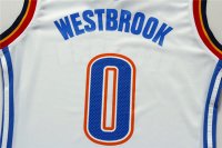 Camisetas NBA Mujer Russell Westbrook Oklahoma Thunder Blanco