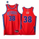 Camisetas NBA de Detroit Pistons Saben Lee 75th Rojo Ciudad 2021-22