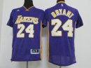 Camisetas NBA de Manga Corta Kobe Bryant Los Angeles Lakers Púrpura