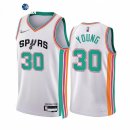 Camisetas NBA de San Antonio Spurs Thaddeus Young 75th Blanco Ciudad 2021-22