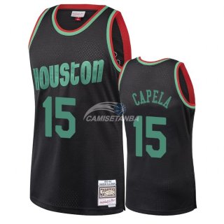 Camisetas NBA Houston Rockets 2018 Navidad Clint Capela Negro