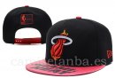 Snapbacks Caps NBA De Miami Heat Negro Rojo-3