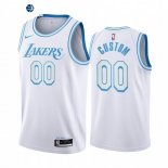 Camisetas NBA Los Angeles Lakers Personalizada Blanco Ciudad 2020-21