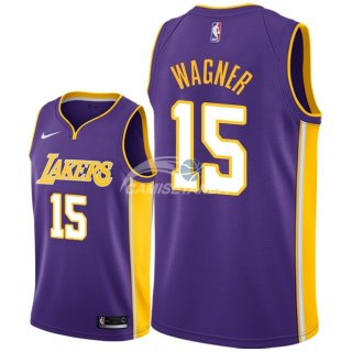 Camisetas NBA de Moritz Wagner Los Angeles Lakers Púrpura Statement 2018